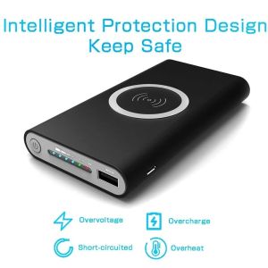 10000mAH Wireless Portable Charger Power Bank Compatible with iPhone X, iPhone 8