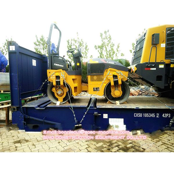 Quality Compact Construction Road Roller Double Drum 5 Ton Vibratory Roller XCMG XMR403 for sale