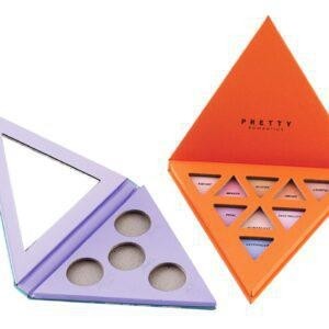Buy cheap Empty Triangle Paper Eye Shadow Palette With Magnetic Closure from wholesalers
