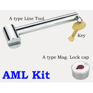 Buy cheap 1107 Nickel Plated Magnetic Lockable Ball Valve Male Threaded End 3/4", 1", 1-1/4" x Flexible PP-R pipe End 25, 32, 40 from wholesalers