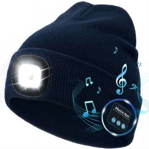 Buy cheap Winter Night Working Wireless Bluetooth Headphones Hat With 3 Adjustable LED Light from wholesalers