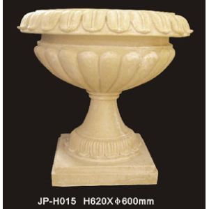 Buy cheap Natural Lightweight Sandstone Flower Pots With Unique Hand Carved Finish from wholesalers