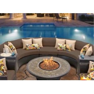 Factory price outdoor real flame bbq round fire gas fireplace stove
