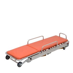 Class I Adjustable Stretcher Orange Auto Loading Stretcher With IV Pole