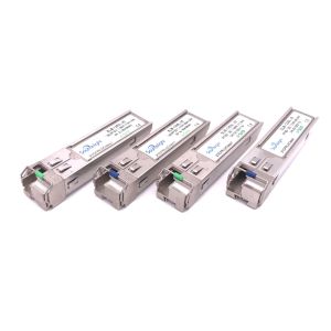 Wdm Sfp Optical Transceiver Module 20km Tx1490nm Rx1310nm RoHS Certification