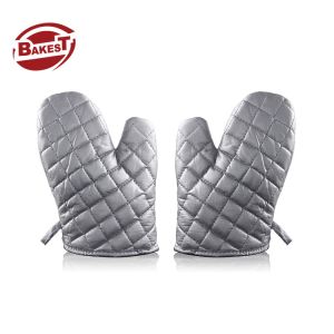 Buy cheap Baking Microwave Cotton Silver Oven Gloves Fireproof from wholesalers