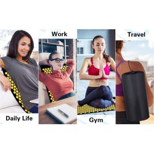 Buy cheap ABS Plastic Yoga Acupuncture Mat 18D  Foam With Carry Bag from wholesalers