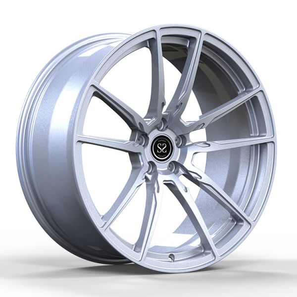 20x9.5 ET35/20x10.5 ET35/5x114.3/64.1 Gloss Silver Custom Forged Rims For Tesla