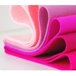 various color wool pressed nonwoven felt,customized thickness felt wool fabric