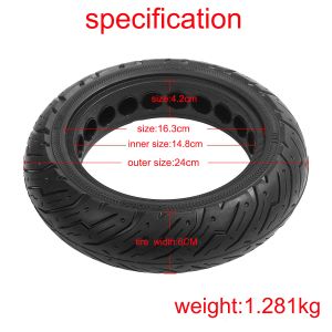 Buy cheap 10 X 2.5 Solid Wheels Honeycomb Tire for Ninebot Max G30 G30 Electric Scooter Spare Parts Black 36V 10 Inch Scooter 10X2.5 from wholesalers