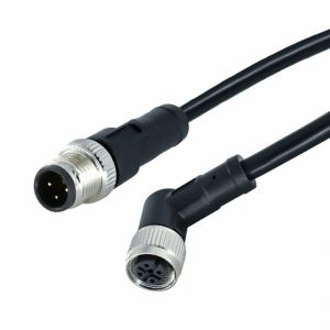 Buy cheap Sensor Ip68 Waterproof M12 Wire Connectors Cable 3 Contact A Coded Female Male Elbow Straight from wholesalers