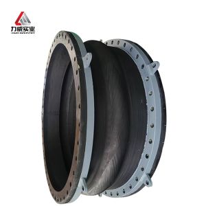 Buy cheap 4" 6 Flanged Rubber Expansion Joint Double Sphere Rubber Joint Axial Movement Capability product