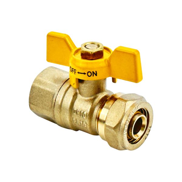 OEM Butterfly Handle 1/2 3/4 Brass Fitting Series Ball Filter Valve Water 1/2"