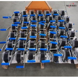 Portable Small Marine Hand Winch Boat Trailer With Synthetic Rope Dacromet