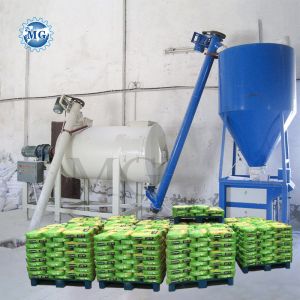 Buy cheap Simple Valve Type Packing Dry Mortar Production Line Wall Putty Plaster Skim Coat Sand Cement Mixer Tile Adhesive Glue Grout Making Machine from wholesalers