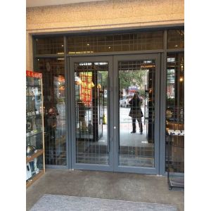 Buy cheap Fluorocarbon Coated Aluminum Alloy Front Door KFC Shop Front Door from wholesalers