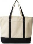 Buy cheap Extra Large Canvas Zippered Tote Bag Zip Top 100% Organic Cotton 22 Inches from wholesalers