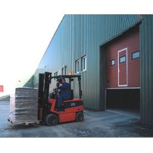 Manual Operate Insulated Sectional Doors Rust Proof With Chain Hoist