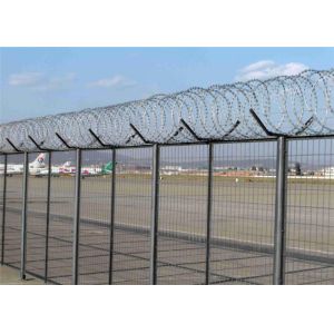Buy cheap Galvanized Or PVC Coated Blade Razor Barbed Wire , Concertina Barbed Wire from wholesalers