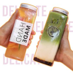 Buy cheap Customized Plastic Beverage Bottles With Screw On Spouts And Lids from wholesalers