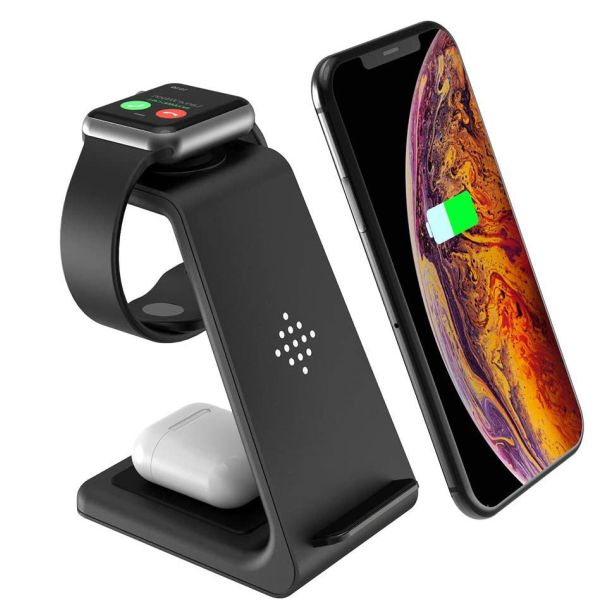 Quality 5W 10W 3 In 1 Smartphone Wireless Phone Charger Station for sale