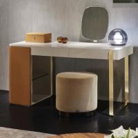 Buy cheap Solid Wood 0.75m Modern Vanity Table With Lighted Mirror 1.2m Modern Contemporar product