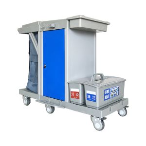 Buy cheap CE Approved Janitorial Cleaning Tools Plastic Custodial Cleaning Carts from wholesalers