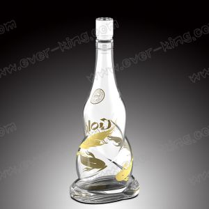 700ml Twisted Vodka Glass Bottle With Bright Closure