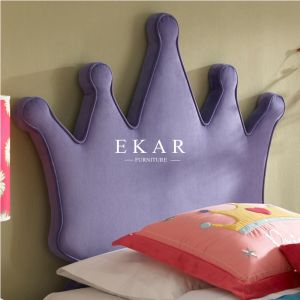 Buy cheap Crown Shaped Headboard High Fabric Bed For Girl from wholesalers