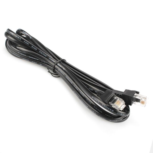 Buy cheap 26AWG*4C 6P4C RJ11 Plug To Plug PVC Telephone Cable from wholesalers