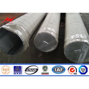 Buy cheap Galvanized Steel Q345B / A572 Electrical Power Pole Power Transmission Poles from wholesalers