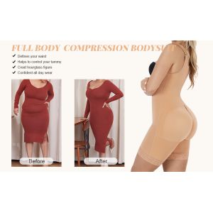 Buy cheap Compression Seamless High Colombian Women Shapewear Bodysuit Thigh Shaper 5XL BBL HEXIN from wholesalers