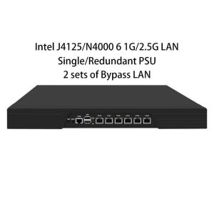 Buy cheap Zynshield 1U Rackmount Firewall Redundant Bypass OPNsense PfSense OpenWRT J4125 6 2.5G LAN Low Power Consumption from wholesalers