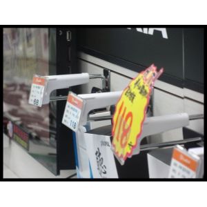 Buy cheap COMER  antitheft devices Double wire pegboard hook/ square tube hook/ slatwall security hook from wholesalers