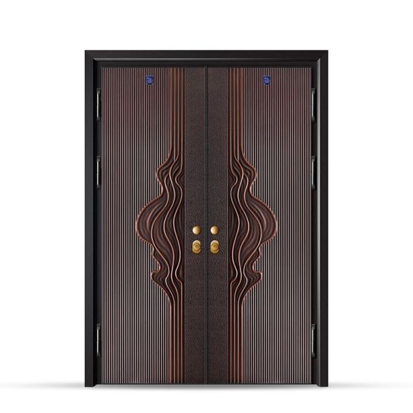 Quality Double Swing Aluminum Villa Entry Door Design Security soundproof for sale