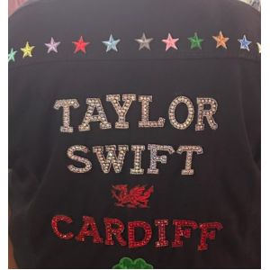 Custom Designed Heat Transfer Printing Label Sticker High Rhinestone Logo