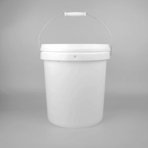 China 13 Liter 3.5 Gallon Plastic Toy Buckets White Round Durable on sale