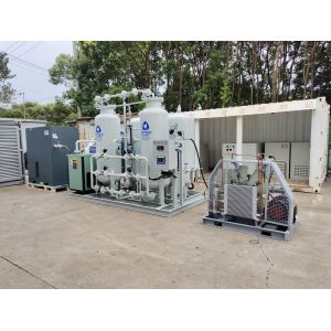 TYO45T-93% Skid Mounted PSA Oxygen Generator pressure 0.1-0.5Mpa with O2 flow
