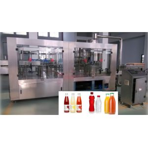 40 Filling Head Rotary Bottle Filling Machine , PET / Glass Bottle Production