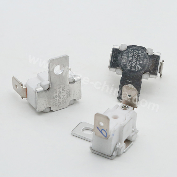 Buy cheap Thermal Overload Protector KSD309-A Normal Close Square Ceramic Bimetal Thermostat 10A 280C from wholesalers