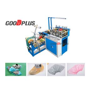 Buy cheap High Strength Plastic Shoes Cover Making Machine With Non Woven Joints from wholesalers