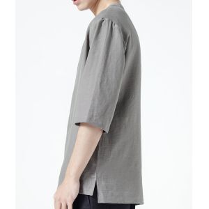 Buy cheap Latest Designs Blank Bulk Hemp T Shirts , Oversized White T Shirt Anti Pilling from wholesalers