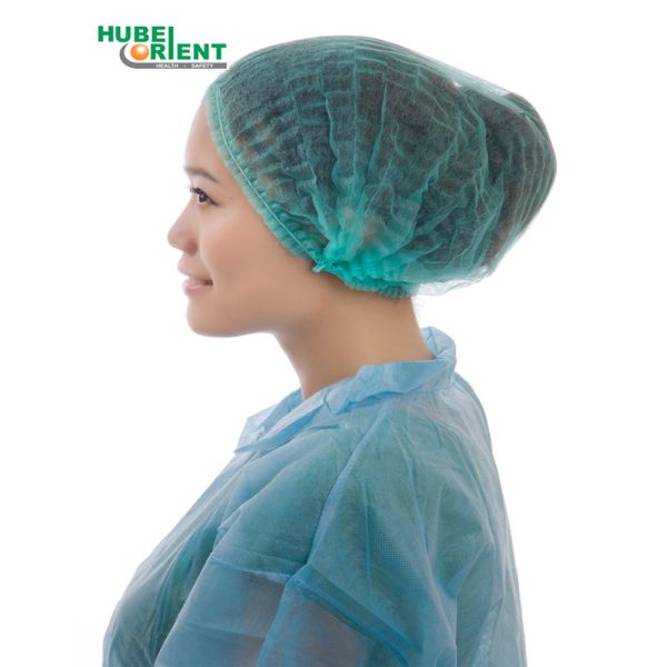 Quality 21" 10gsm Disposable Nonwoven Surgical Mob Cap With Elastic for sale