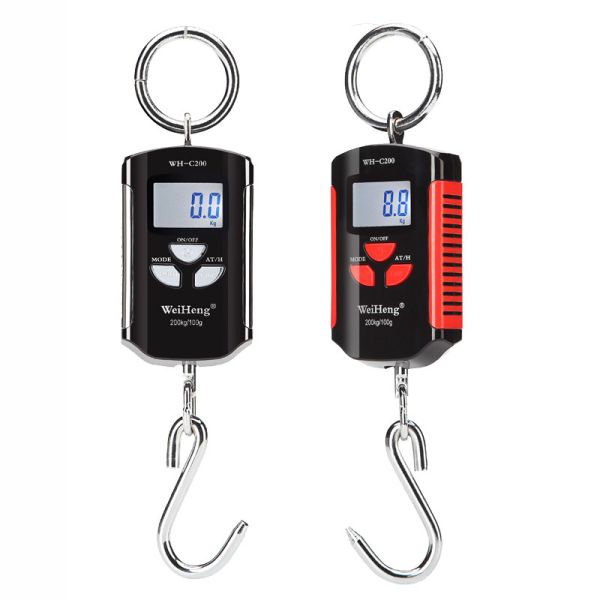 Buy cheap Customizable Weiheng C200 Portable Digital Crane Scale with 200kg Capacity 1g Accuracy and White Backlit LED/LCD Display from wholesalers
