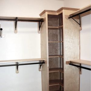 Buy cheap Standard Closet Shelves Bracket with Rod Shelving Support and Screws Easy Installation from wholesalers