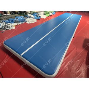 Buy cheap Factory Inflatable Air Track For Gymnastics Tumbling Mat With Drop Stitch Blower Velcro Connect For Yoga Use from wholesalers