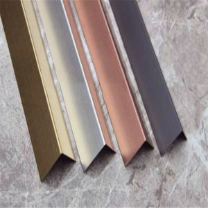 Buy cheap stainless steel metal wall panels trimmings U channel shape with black or gold color for wall decoration from wholesalers