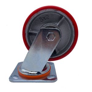 Buy cheap 4 Inch Cast Iron PU Tread Swivel Caster from wholesalers