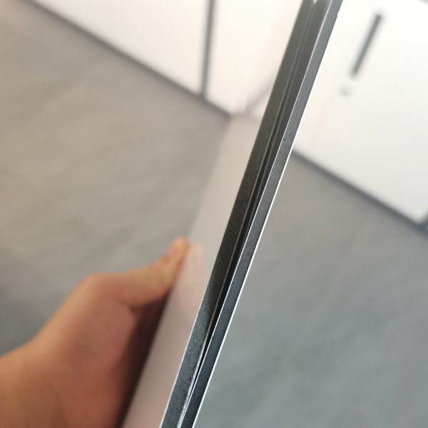 3mm 4mm 5mm Silver Metallic Wall Cladding Aluminum Composite Panel