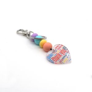 Buy cheap Heart Shape Sublimation Acrylic Keychains Blanks 120*40mm Customizable from wholesalers